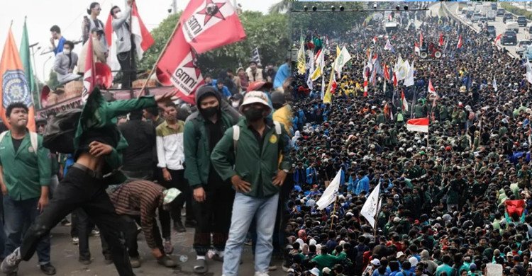 ইন্দোনেশিয়ায় হাজারো শিক্ষার্থীর পার্লামেন্ট ভবনে বিক্ষোভ, সরকারের সঙ্গে হতে পারে বৈঠক